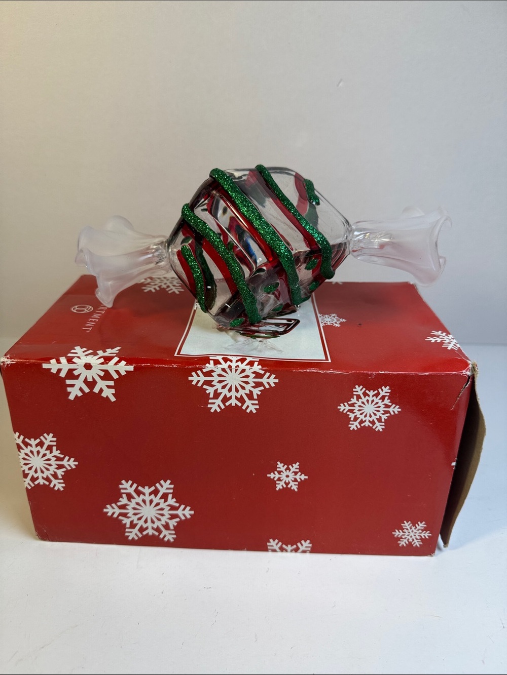 Department 56 Holiday Wrapped Candy Decorative Box